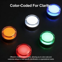 Energy Efficient 110V AC LED Indicator Light – 22mm Panel Mount, Green, 2-Pack