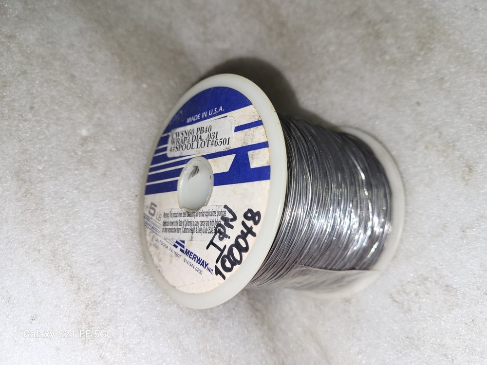 4 LB Pounds Amerway 60/40 Tin Lead .031 Solder Wire