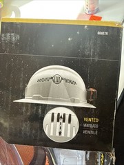 Klein Tools Vented Hard Hat w/ Light 60407R White Type 1 Class C Size 6 1/2-8