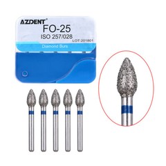 100Pcs Dental Diamond Burs for High Speed Handpiece Medium Friction Grip 20Types