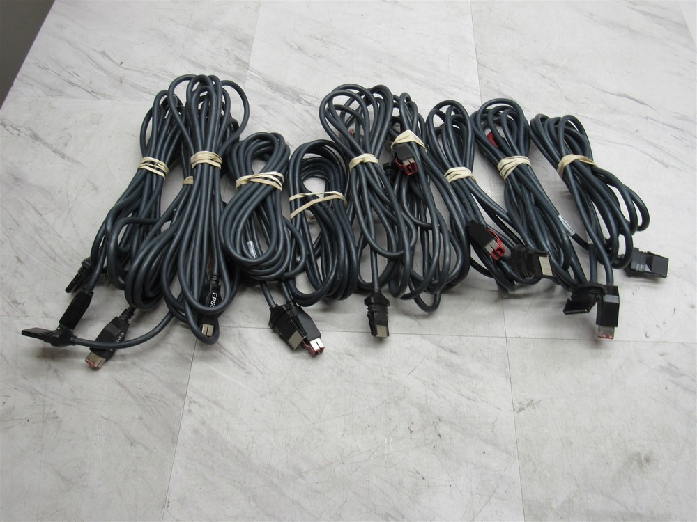 10 LOT Epson EPSN-12PUSBG Powered USB POS Register cable for Receipt Printers