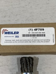 WEILER 90192 Crs Knot Wire End Brush,Steel,3/4 In. 4F709 1/4″ Shank FREE SHIP!