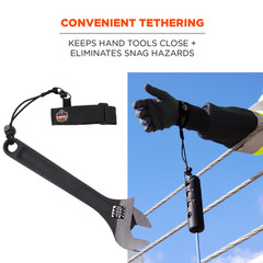 3115 L/Xl Black Tool Lanyard – Wrist – Adjustable – 19052