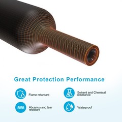 55 ft Dual Wall Adhesive Glue Lined Φ1/4″ (6.4mm) Heat Shrink Tubing 3:1 Ratio
