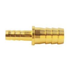 Brass Hose Barb Reducer, 5/16″ to 1/4″ Hose ID, Reducing Barbed Hose Splicer Men