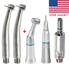 NSK Style Dental Pana Max LED High low Speed Handpiece 2 Hole Air Turbine kit SS