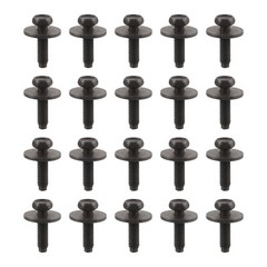 M6-1.0 x 20mm Flanged Hex Head Bolts Flange Screws Black Oxide Finish – 20Pcs