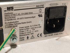 Haag-Streit SLT-EY94-FM power supply module 100-240V Swiss made as shown