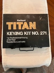 Kwikset TITAN Professional Keying Kit NO. 271 For TITAN Residential Locksets