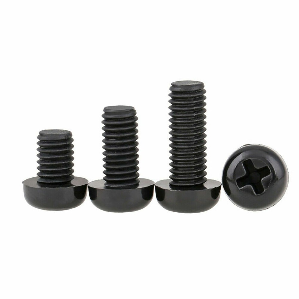 Black Nylon M2 M2.5 M3 M4 Phillips Round / Pan Head Machine Screws Plastic Screw
