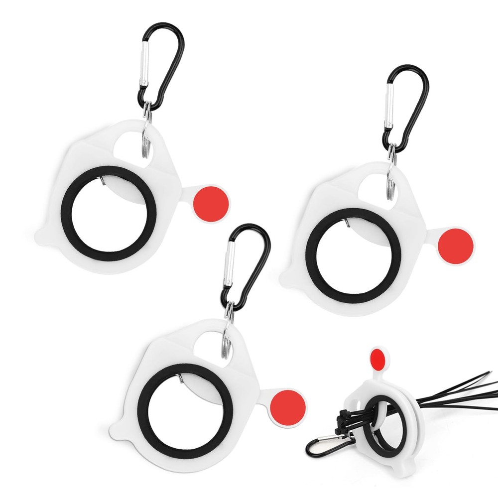 3 PCS Zip Tie Organizer Glows in The Dark – Light Circle（3 Packs）, White