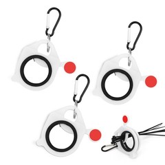 3 PCS Zip Tie Organizer Glows in The Dark – Light Circle（3 Packs）, White
