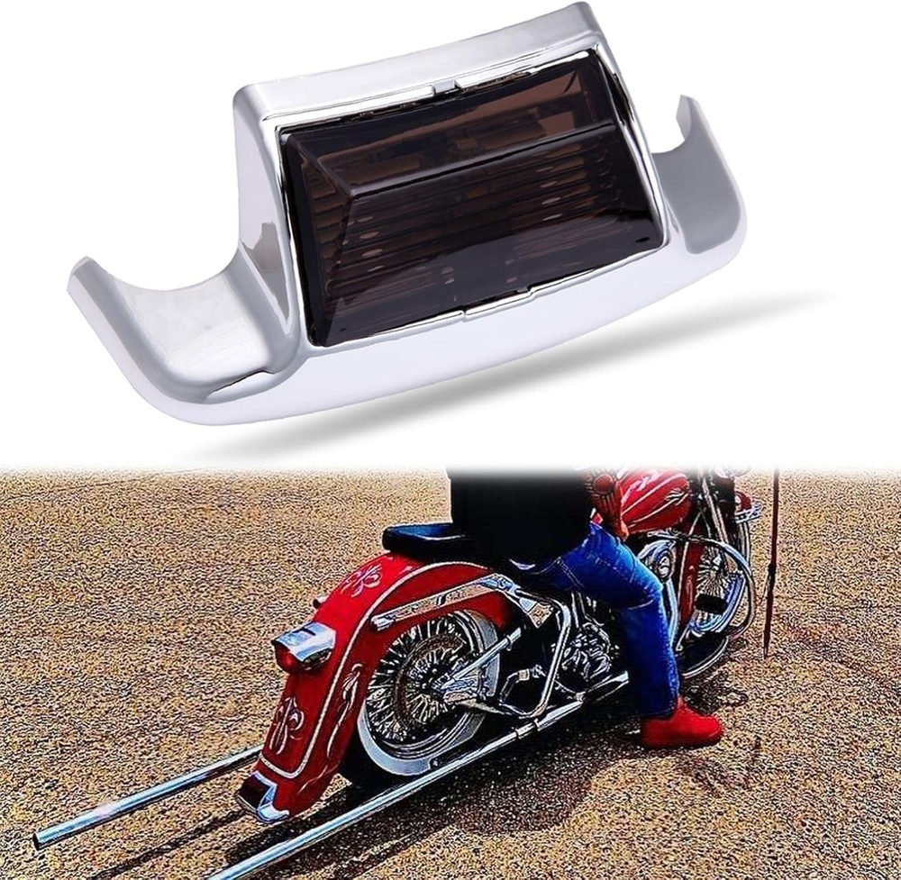 Rear Smoked Fender Light LED Fender Tip Tail Lights Com Color: Smoke Lens-Rear