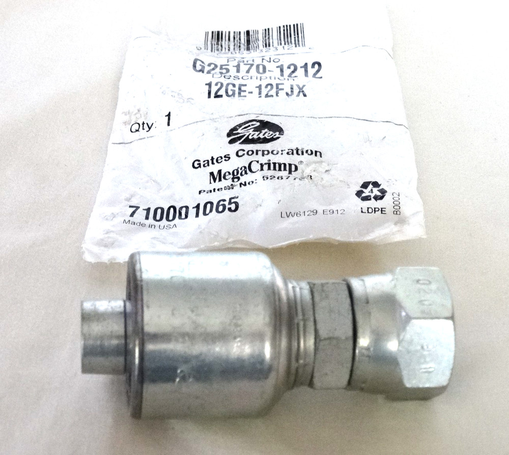 Gates 12G-12FJX G25170-1212 | Female 37° Flare Hydraulic Hose Fitting