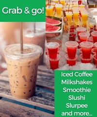 12 oz Clear Plastic Cups with Lids and Straws, Disposable 12 Ounces,
