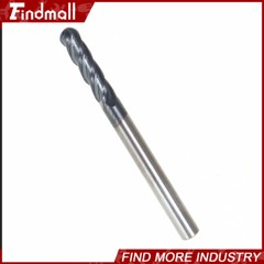 5 PCS 1/8″ 4 Flute 1-1/2″ Overall Length Ball Nose Carbide End Mill