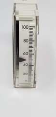 INTERNATIONAL INSTRUMENTS Model 1136 Edgewise Meter, DC 200uA, Zero-Center New