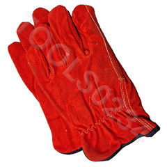 PIP 77-248/XL X-Large Leather Winter Gloves Split Cow Straight Thumb Fleece Red