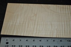Curly Maple Raw Wood Veneer Sheet 7 x 31 inches 1/42nd 2305-89