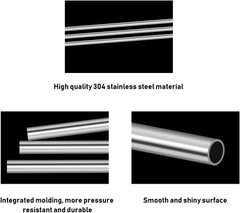 5/8″ OD 304 Stainless Steel Tube, Thickened 304 Stainless Steel Seamless Tubi…
