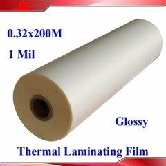 Glossy Thermal Laminating Film 1Roll 12.5 Inch x 656 Foot UV Luster Hot Films