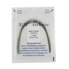 100pc Orthodontic Arch Wire Niti Stainless Steel Round Rectangular Ovoid Natural