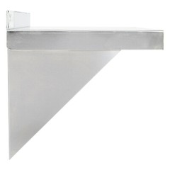 12″W x 48″L Stainless Steel Commercial Kitchen Overshelf Solid Wall Mount Shelf