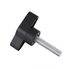 M4 M5 M6 Plastic Tee Wing Knob knob Clamping Nut Screw Machine Handle Black 27#