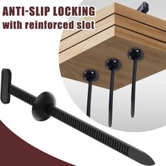 200 PCS Nylon Universal Cable Tie Buckle，Heavy Duty Self-Locking Zip Ties Holder