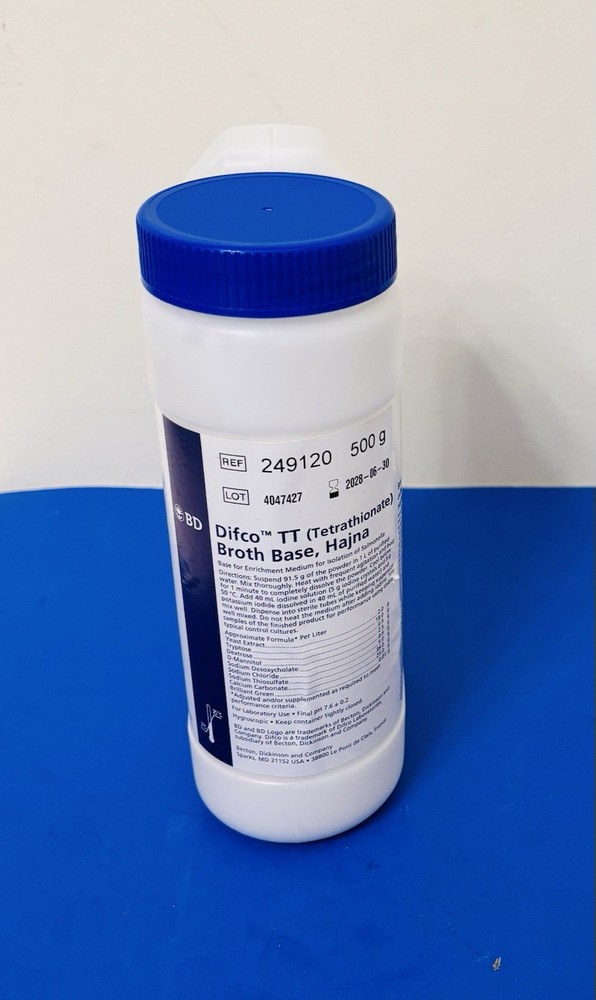 BD Difcon TT (Tetrathionate) Broth Base, Hajna 249120 Expiry 2028-06-30