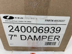 Field Controls GVD-7PL 7″ Automatic Vent Damper for 24v Gas Systems