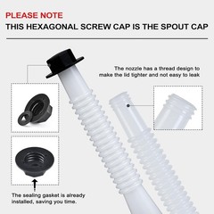 Gas Can Spout Replacement Kit, Gas Can Nozzle Replacement 5 Kit, For most 1/2…