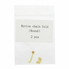 6pcs Dental Ortho Traction Chain Round Button with Chain Gold Plated Easyinsmile