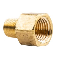 1/4″ FNPT 1/8″ MNPT Pipe Adapter Solid Brass Pressure Gauge Connector Extender