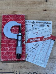 The L.S Starrett Co Ratcheting Micrometer 238MXRL EDP 51102 – USA – Carbide Face