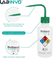 Professional Lab Safety Wash Bottles, 500ml, Set of 6, LDPE Material