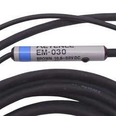 Keyence EM-030 Proximity Sensor, ø3mm, 0.6mm Range, NPN 200mA Out, 10-30VDC