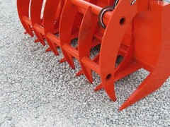 72″ Brush Root Rake Clam Grapple Attachment Fits Skid Steer Tractor Quick Attach