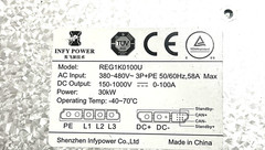 Infypower REG1K0100U 30kW EV Fast Charger 1000V Rectifier AC-DC Power Module