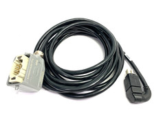 Atlas Copco 4222 1841 02 Power Cable US 250V 5m w/ Harting 19300061540 Hood