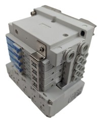 SMC SS5Y3-10S-X597 Pneumatic Manifold Bank 4 Station Base IN508-36-A NEW
