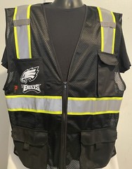🏈🦺PHILADELPHIA EAGLES SAFETY PPE VEST W/SILVER REFLECTIVE LOGO M/L/XL/2XL🏈🦺