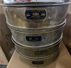 18″ USA Standard Testing Sieve Brass, Size No. 40,10,4,1/2