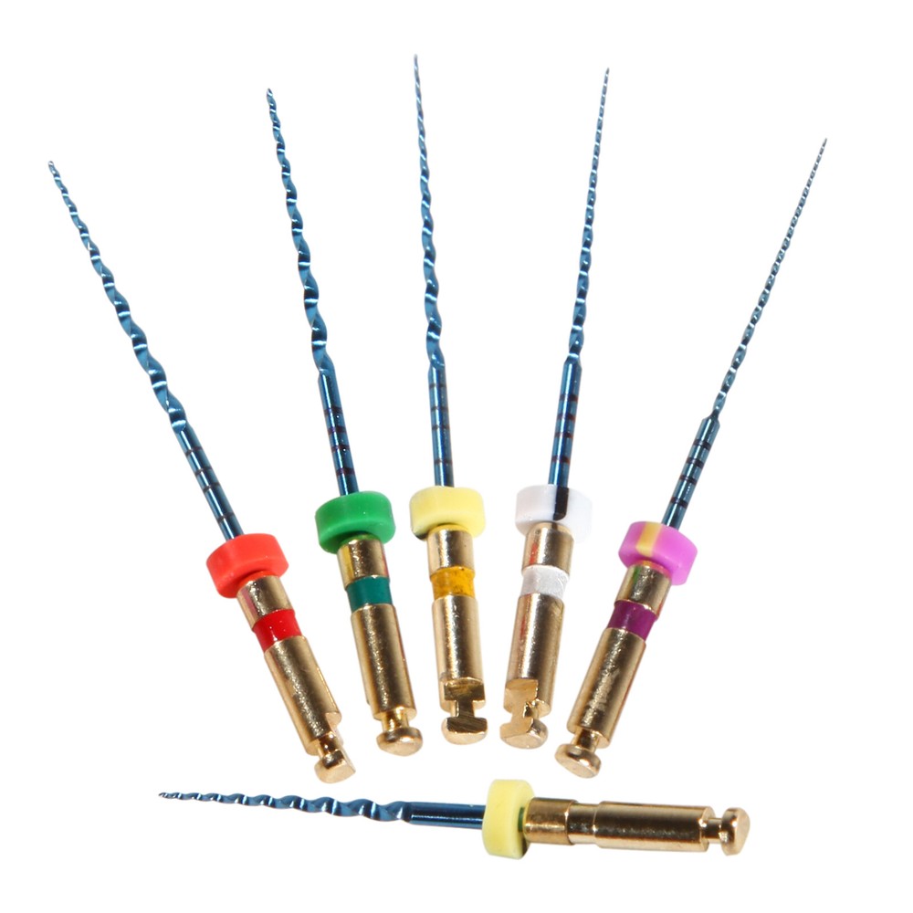 6Pcs Dental Endo Rotary Files NITI Super Endodontic Root Canal File 21/25/31MM