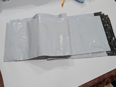 100 Off White Long Polyolefin Mailer 45″ x 9.5″ Shipping Envelopes Self Sealing