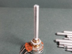 Lot of 10 2″ Shaft Potentiometer Extension Shafts 1/4″ for Split Shaft Pots Alum