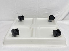 Reusable Biohazard Waste 4-Wheel Dolly Hamper Set Lid & Base for 18×18” Boxes