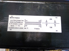 Square D 9070T750D3 0.75 KVA Single Phase 208-120V Transformer – Tested T552