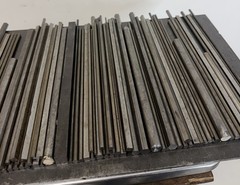 12L14 Steel Bar Lot – Round, Square,Hex – 57 PCS – 16.40 LBS – Screw Machine