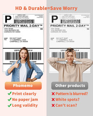 Direct Thermal Labels Multiple Sizes Colors Shipping Mailing Address Stickers